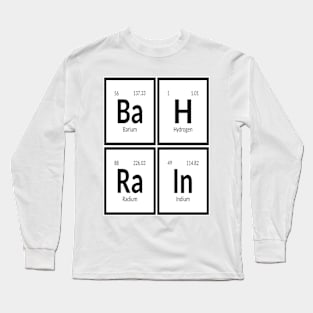 Bahrain Table of Elements Long Sleeve T-Shirt